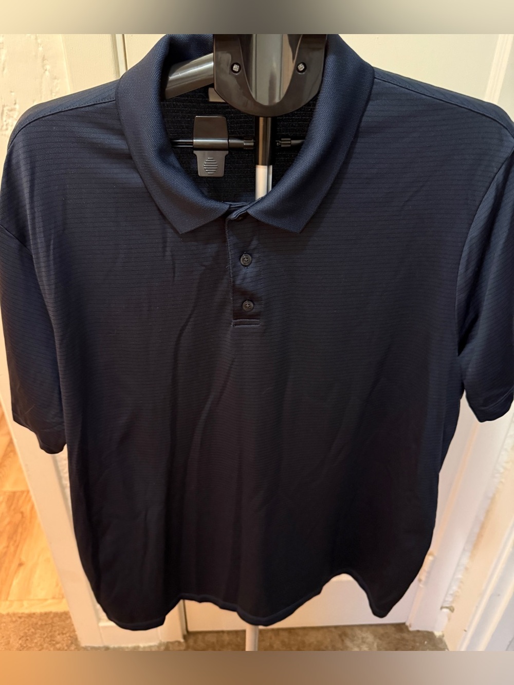Perry Ellis. Xxl  Men's Navy Short-Sleeve Polo Shirt